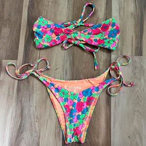 Frankie's Bikinis Colorful Floral Swimwear